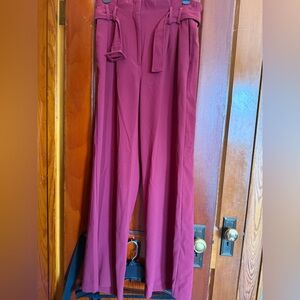 Express Burgundy Wide Leg Women's Pants